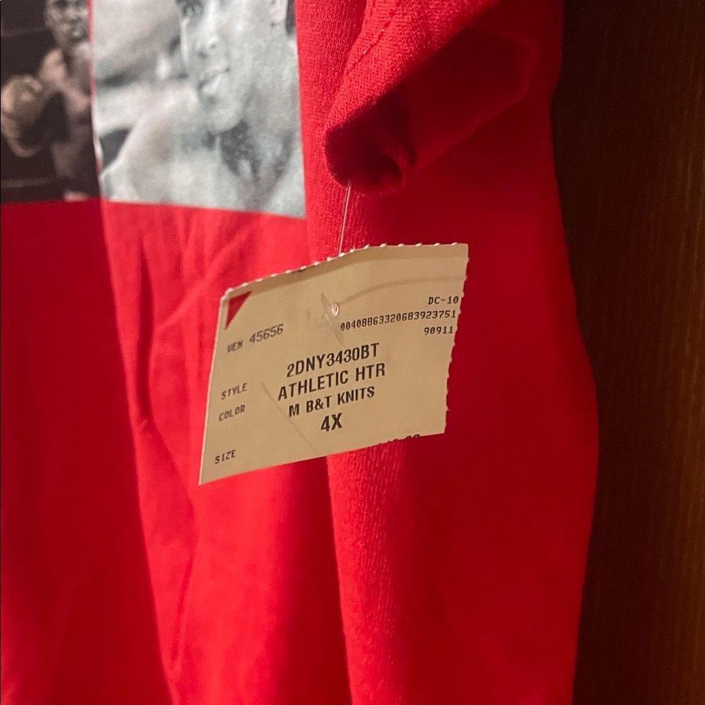 ALI - The Greatest - Red Graphic T-Shirt - 4XL - Picture 4 of 5